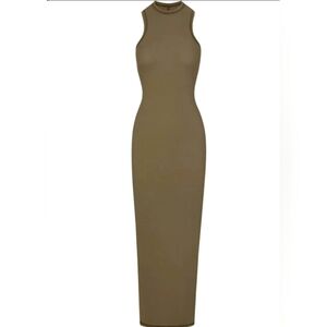 Skims cotton ribbed maxi dress
